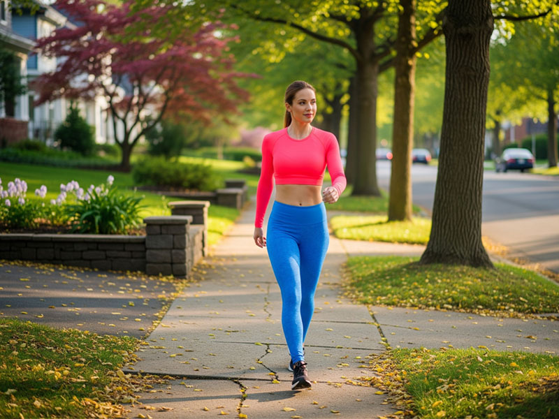 Fast Walking Lady